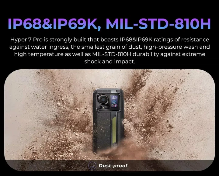 Бронированный телефон HOTWAV Hyper 7 Pro 16/256GB аккумулятор 10800 mAh Красный - изображение 5