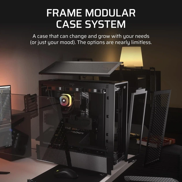 Корпус для ПК CORSAIR 4000D Frame Modular Чорний (102067248) - зображення 3