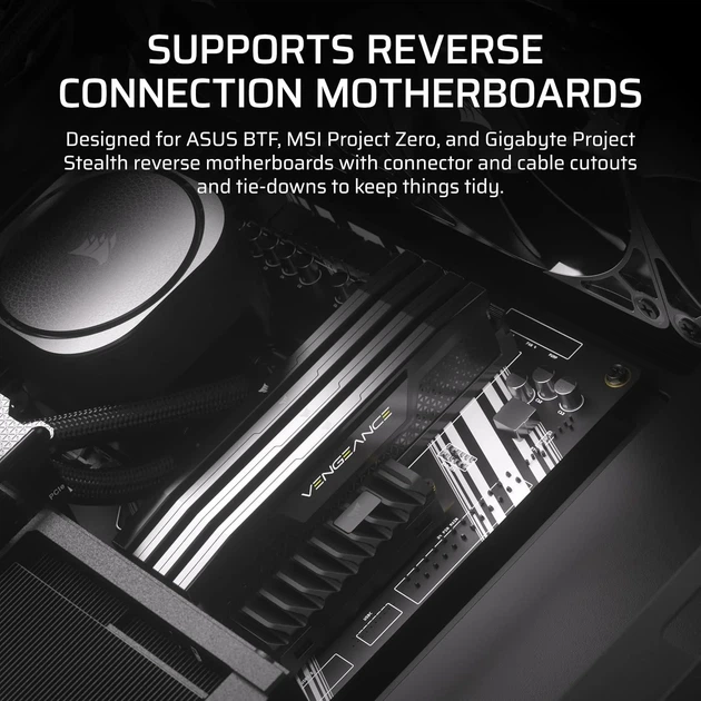 Корпус для ПК CORSAIR 4000D Frame Modular Чорний (102067248) - зображення 5