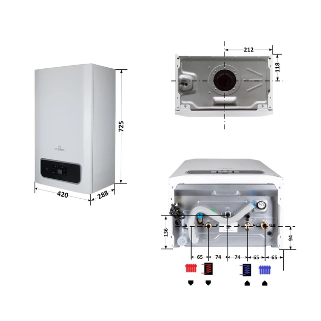 Котел газовий Thermo Alliance Ewa System 28 кВт одноконтурний, конденсаційний - Фото 2 Котел газовий Thermo Alliance Ewa System 28 кВт одноконтурний, конденсаційний - зображення 2