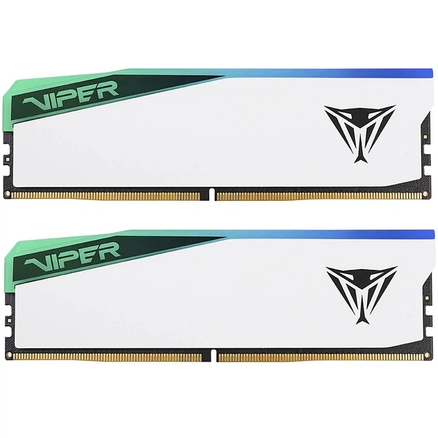 Модуль памяти DDR5 32GB (2x16GB) 6600MHz Patriot Viper Elite 5 RGB (PVER532G66C36KW) - Фото 1 Модуль памяти DDR5 32GB (2x16GB) 6600MHz Patriot Viper Elite 5 RGB (PVER532G66C36KW) - изображение 1