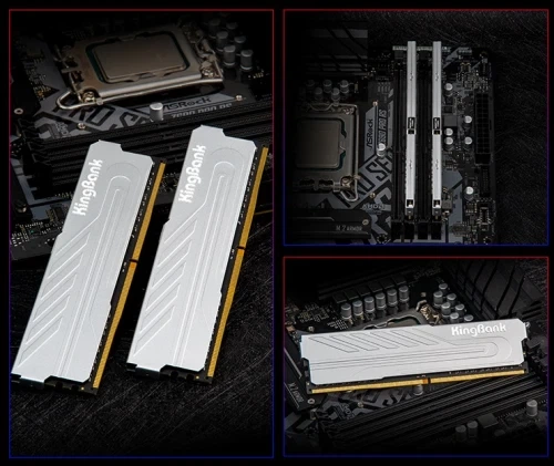Пам'ять 16Gb DDR5, 5600 MHz, KingBank, Silver, 36-36-36-80, 1.35V, з радіатором (K5.01.FP05DD7202) - Фото 2 Пам'ять 16Gb DDR5, 5600 MHz, KingBank, Silver, 36-36-36-80, 1.35V, з радіатором (K5.01.FP05DD7202) - изображение 2