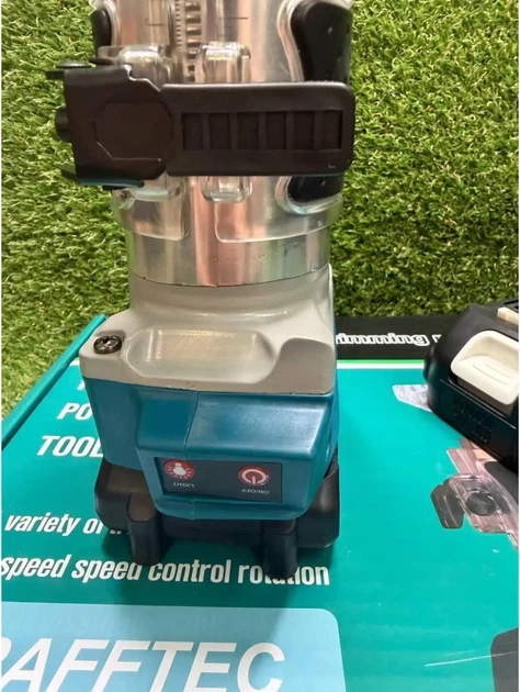 Кромочный аккумуляторный фрезер Krafftec PRO DRT50 1200 Вт 48 В 3000–30000 об/мин 6Ah бесщеточная LED подсветка - изображение 7