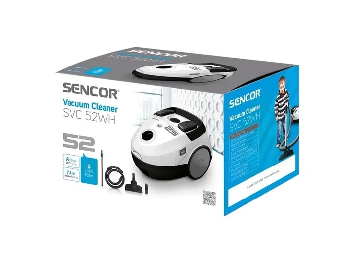 Пилосос з мішком Sencor SVC 52WH-EUE3 - изображение 2