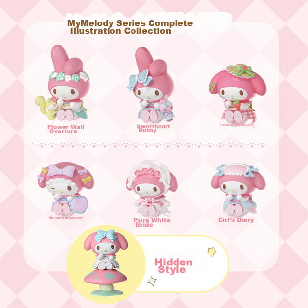 MINISO My Melody Tea Party Blind Box Фігурка Іграшка Подарунок на день народження для чоловіків та жінок, Окрема коробка - Фото 6 MINISO My Melody Tea Party Blind Box Фігурка Іграшка Подарунок на день народження для чоловіків та жінок, Окрема коробка - изображение 6