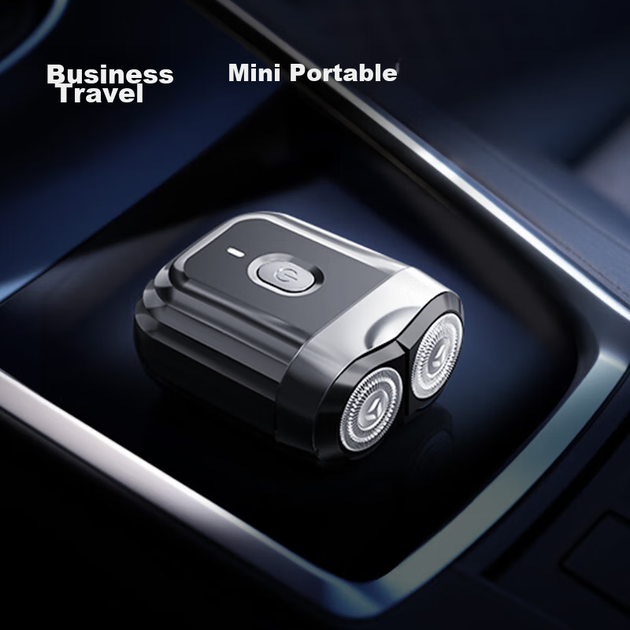 Электробритва Yingqu Mini6 роторная, 2 головки, портативная, черная - изображение 9
