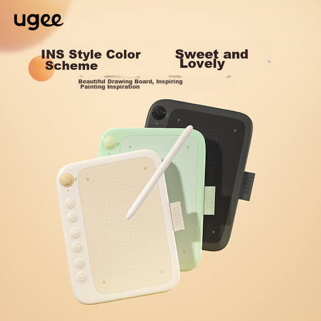 Цифровий планшет для малювання UGEE Q6 для дошки для молочного чаю, сумісний з телефонами та комп'ютерами, блокнот для письма, дошка для малювання, електронний планшет, блокнот для письма для учнів та вчителів, дошка для малювання онлайн-класів, сир матча - изображение 8