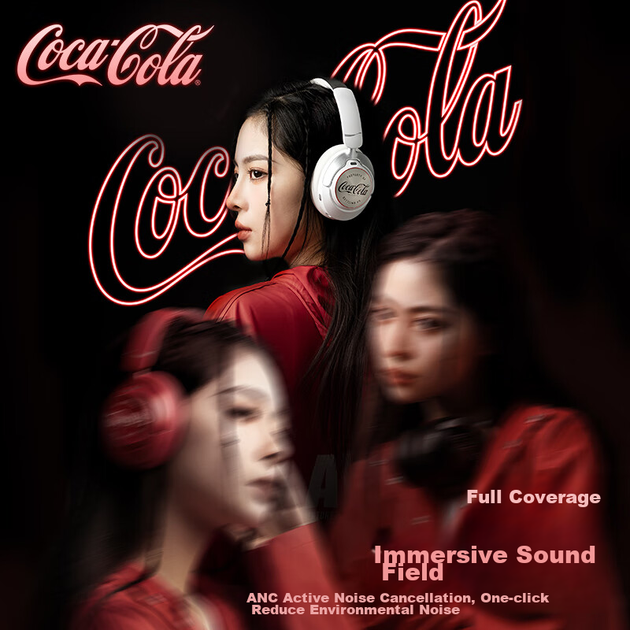 Наушники Coca-Cola T07 ANC Red - изображение 4