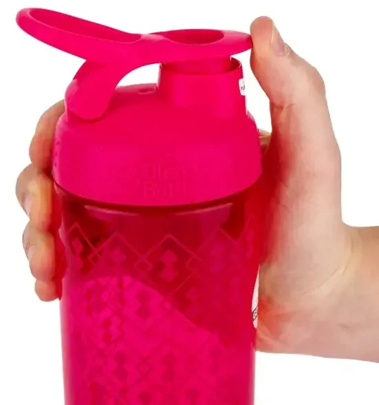 Шейкер BlenderBottle SportMixer Signature Sleek Pink Geo Lac с шариком 820 мл Розовый (Sleek_PINK_GEO) - Фото 6 Шейкер BlenderBottle SportMixer Signature Sleek Pink Geo Lac с шариком 820 мл Розовый (Sleek_PINK_GEO) - изображение 6