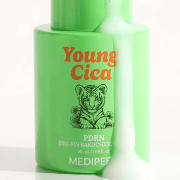 Укрепляющая сыворотка для лица с PDRN и бакучиолом Medi-Peel Young Cica Pdrn Exo-pin Bakuchiol Serum 50ml - Фото 2 Укрепляющая сыворотка для лица с PDRN и бакучиолом Medi-Peel Young Cica Pdrn Exo-pin Bakuchiol Serum 50ml - изображение 2