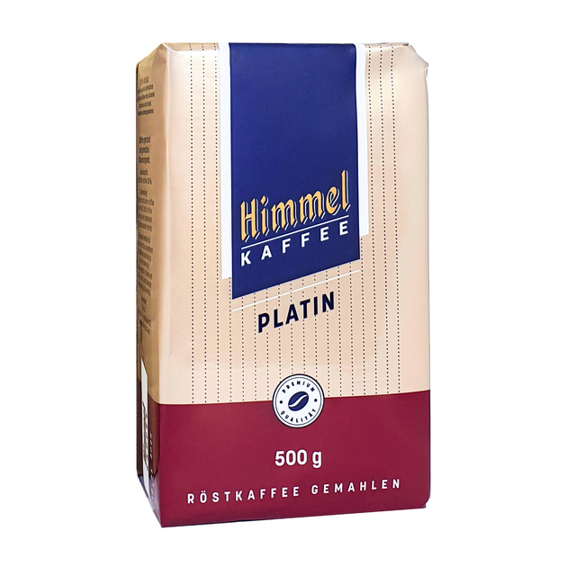 Кофе молотый Himmel Kaffee Platin 500 г 100% арабика - Фото 1 Кофе молотый Himmel Kaffee Platin 500 г 100% арабика - изображение 1