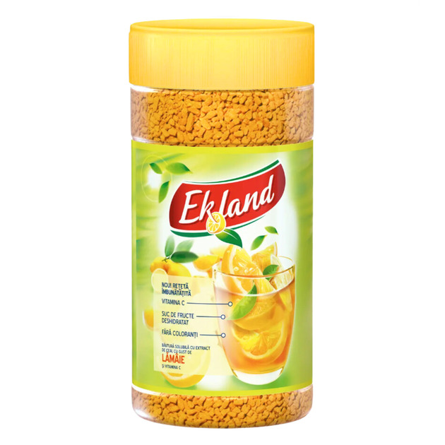 Растворимый чай Ekland со вкусом лимона 350 г гранулированный - Фото 1 Растворимый чай Ekland со вкусом лимона 350 г гранулированный - изображение 1