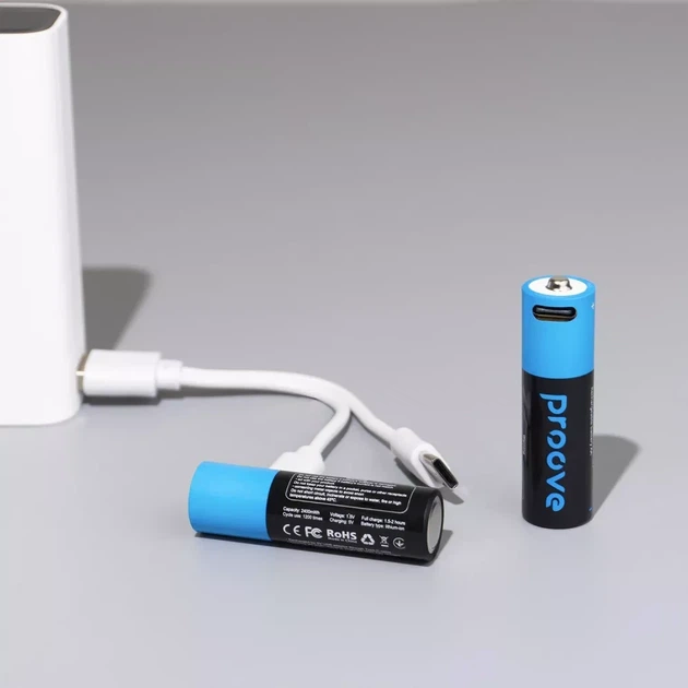 Аккумуляторные батарейки Proove Compact Energy AA 2 шт black (RBCE26010008) - изображение 13