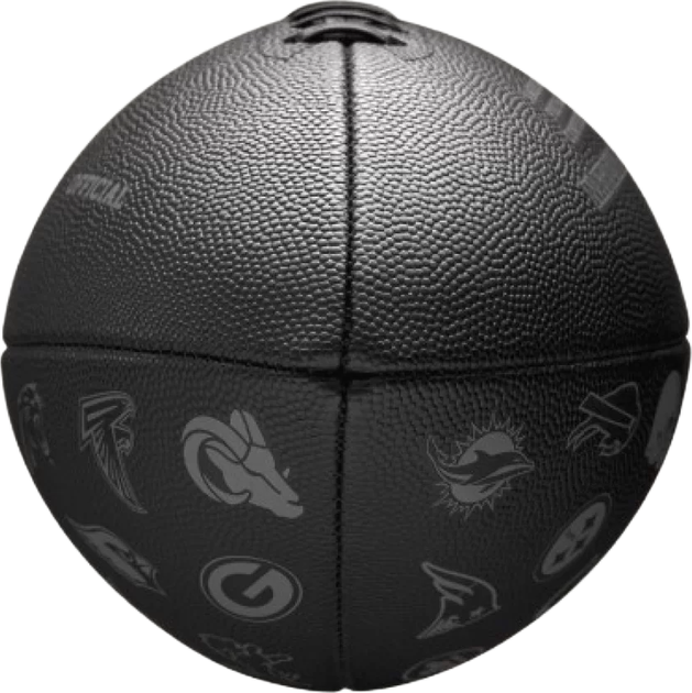 Мяч для американского футбола Wilson NFL 32 Team Football Black OF (WF4015701XBOF) - изображение 4