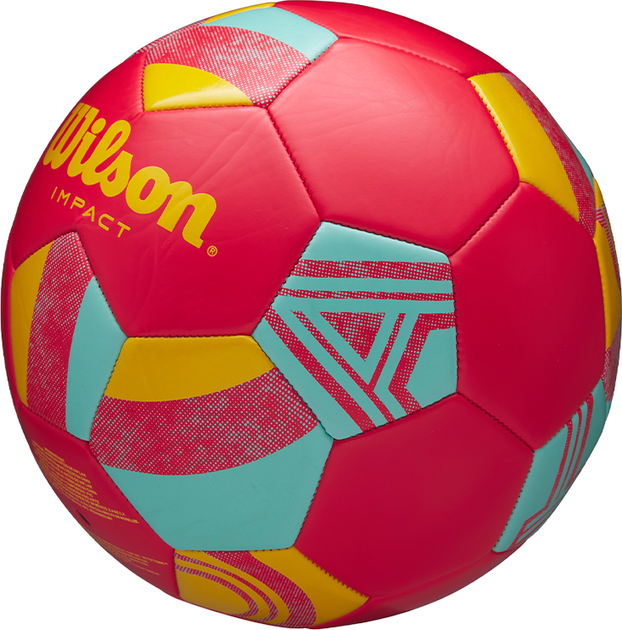 Мяч футбольный Wilson Impact SB Red/Yellow/Blue Size 5 (WS3005002XB05) - изображение 4