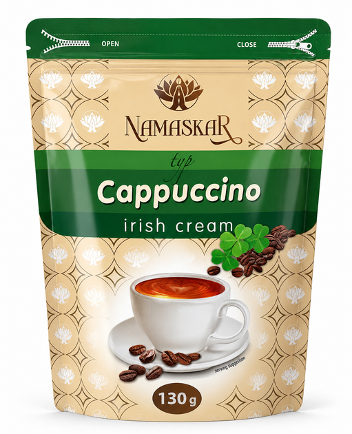 Капучино Namaskar Irish Cream 130 г - Фото 1 Капучино Namaskar Irish Cream 130 г - изображение 1