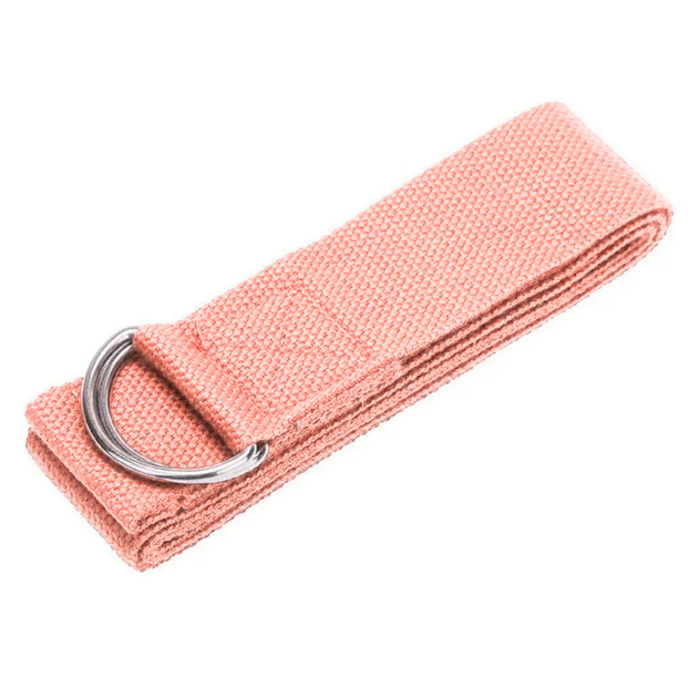 Ремень для йоги PowerPlay 183 см х 3.8 см Розовый (PP_4409_Pink) - изображение 2