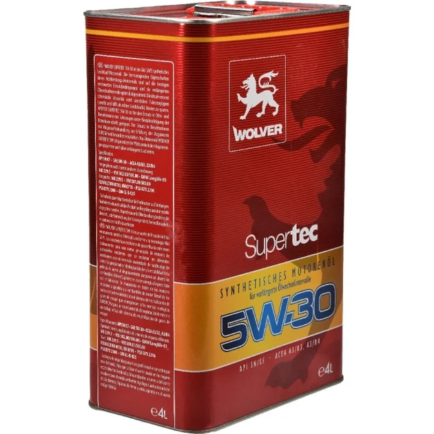 Олива моторна Wolver SuperTec 5W-30 (4л.) - изображение 4