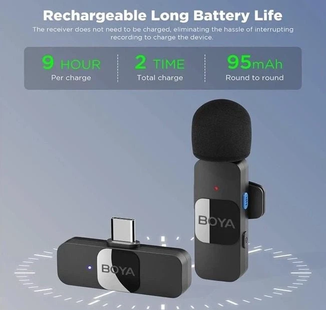 Микрофонная радиосистема BOYA BY-V20 Type-C - изображение 4