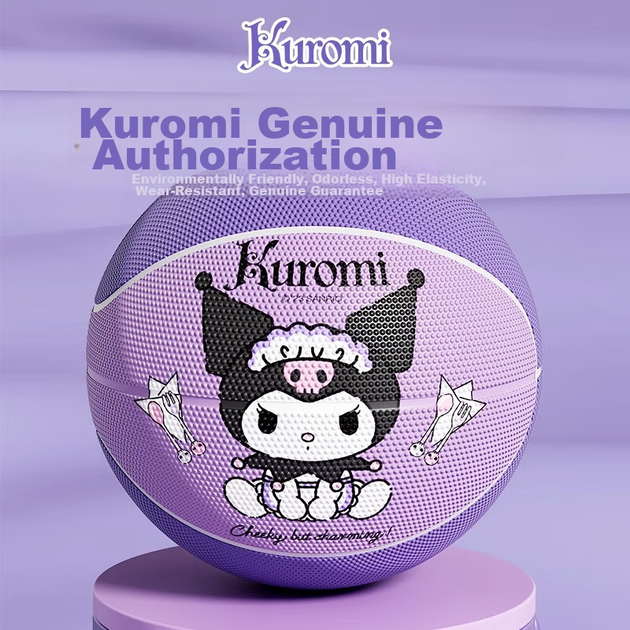 М'яч баскетбольний Xixia Kuromi (Sanrio) дитячий, розмір 5, 22 см, для дітей 4–12 років - зображення 4