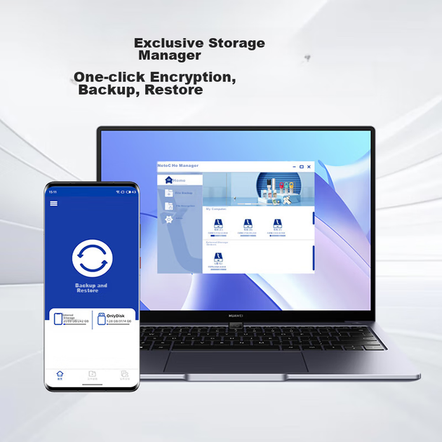 Твердотільний флеш-накопичувач Netac 256 ГБ USB 3.2, флеш-накопичувач US8 Type-C з двома інтерфейсами, швидкість читання 530 МБ/с, швидкість запису 450 МБ/с, мобільний SSD для телефонів та комп'ютерів, блискавично швидка продуктивність - изображение 5