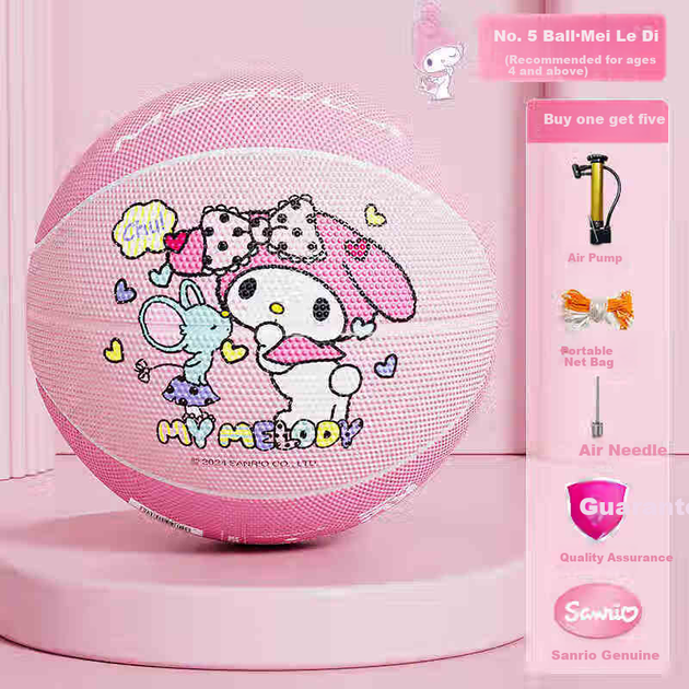 М'яч баскетбольний Xixia My Melody (Sanrio) дитячий, розмір 5, 22 см - зображення 4