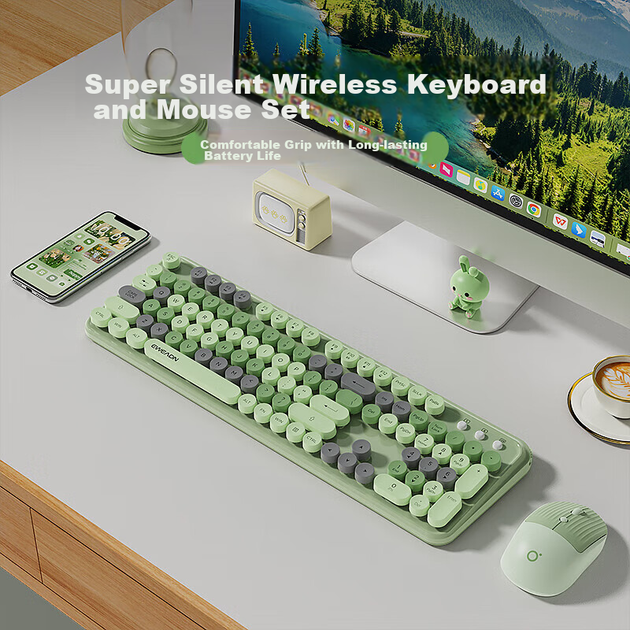 Комплект бездротовий EWEADN V96 Wireless/Bluetooth Black - зображення 6