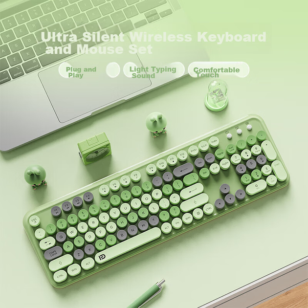 Комплект бездротовий EWEADN V96 Wireless/Bluetooth Black - зображення 7
