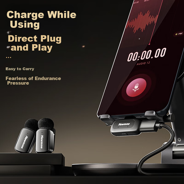 Микрофон Newmine MC225 петличный беспроводной для интервью - изображение 5