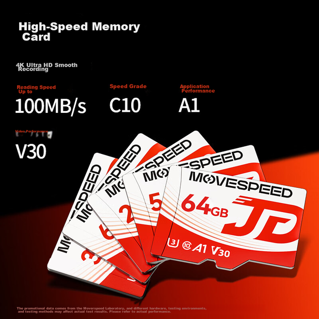 Карта пам'яті MOVE SPEED JD300 64 GB MicroSDXC U3 V30 (YSTFJD300-64GU3) - зображення 5