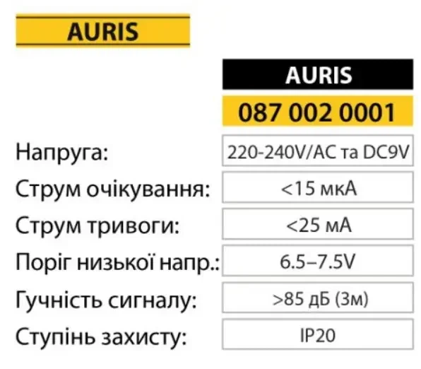 Датчик диму AURIS - изображение 2
