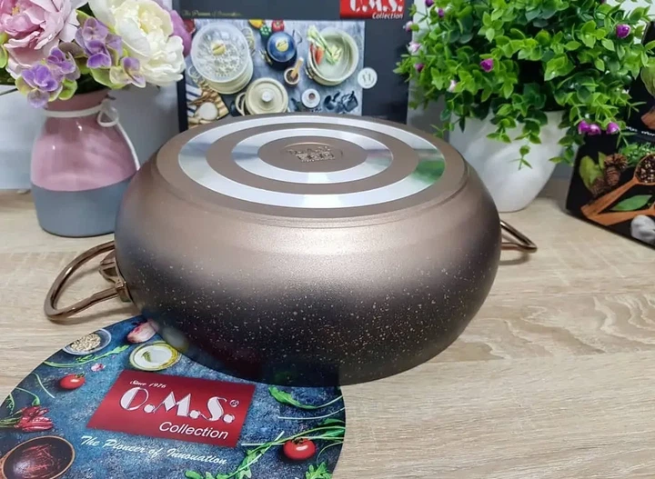 Кастрюля O.M.S. Collection 3141-30 см 7,5 л Bronze - изображение 7