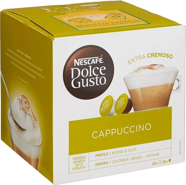Кава в капсулах Nescafé Dolce Gusto Cappuccino 8 порцій - Фото 4 Кава в капсулах Nescafé Dolce Gusto Cappuccino 8 порцій - зображення 4