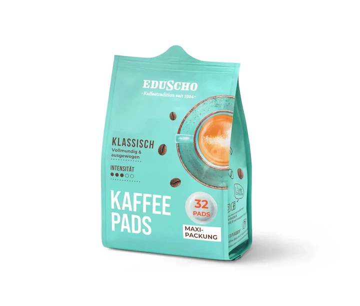 Кава в чалдах Eduscho Kaffeepads Klassisch 32 порцій Philips Senseo 62 мм - Фото 3 Кава в чалдах Eduscho Kaffeepads Klassisch 32 порцій Philips Senseo 62 мм - зображення 3