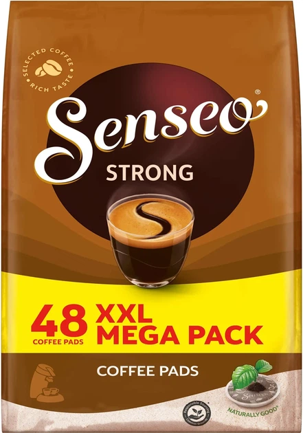 Кава в чалдах Senseo Strong 48 порцій Philips Senseo 62 мм - Фото 1 Кава в чалдах Senseo Strong 48 порцій Philips Senseo 62 мм - зображення 1