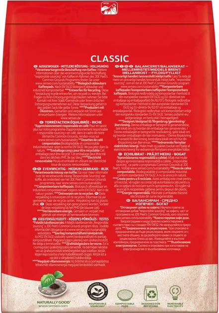 Кава в чалдах Senseo Classic 48 порцій Philips Senseo 62 мм - Фото 4 Кава в чалдах Senseo Classic 48 порцій Philips Senseo 62 мм - зображення 4