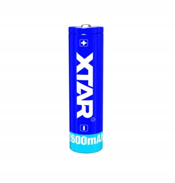 Акумулятор XTAR 18650 2600mAh з захистом (1шт) - Фото 1 Акумулятор XTAR 18650 2600mAh з захистом (1шт) - изображение 1