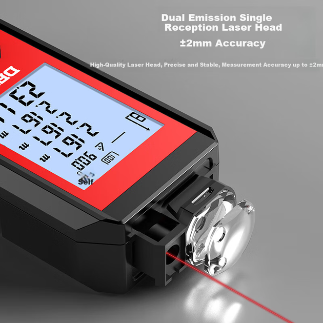DELIXI ELECTRIC Інфрачервоний лазерний далекомір ручний високоточний електронний лінійка побутовий вимірювальний інструмент літієва батарея голос 100 м - Фото 8 DELIXI ELECTRIC Інфрачервоний лазерний далекомір ручний високоточний електронний лінійка побутовий вимірювальний інструмент літієва батарея голос 100 м - изображение 8