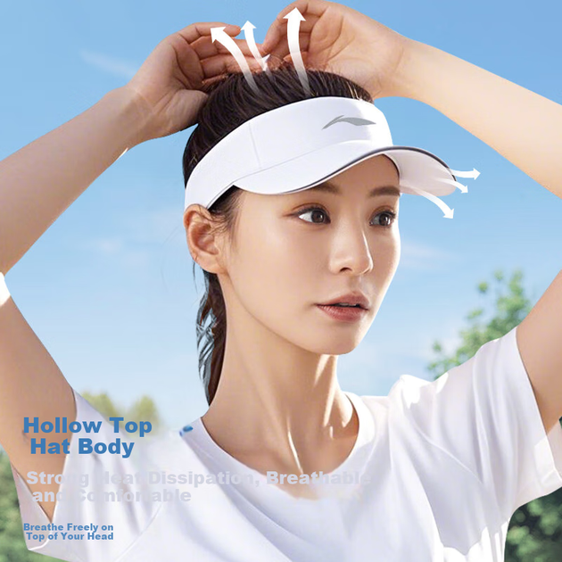 Бейсболка Li-Ning с козырьком для мужчин и женщин, летняя солнцезащитная шляпа, кепка для походов на открытом воздухе с защитой от УФ-излучения, кепка для марафона, бега и тенниса, легкая солнцезащитная шляпа. - Фото 2 Бейсболка Li-Ning с козырьком для мужчин и женщин, летняя солнцезащитная шляпа, кепка для походов на открытом воздухе с защитой от УФ-излучения, кепка для марафона, бега и тенниса, легкая солнцезащитная шляпа. - изображение 2