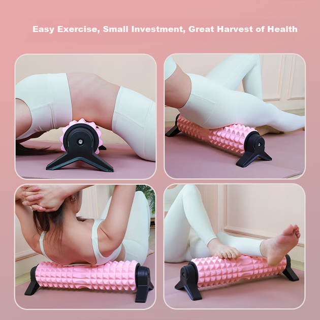 Массажный ролик Langwei Support Foam Roller, ролик для расслабления мышц, массажный ролик, колонна для фитнеса и йоги для похудения ног, Spiked Club - изображение 9