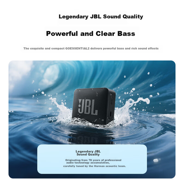 Портативная колонка JBL GO Essential 2 3.1W Black - изображение 2