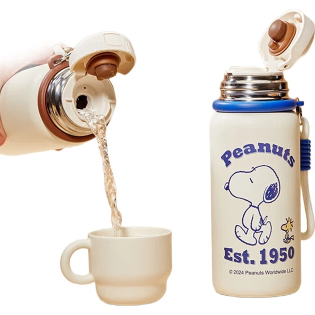 Термопляшка Snoopy зі сталі 316 530 мл Coffee - Фото 2 Термопляшка Snoopy зі сталі 316 530 мл Coffee - зображення 2