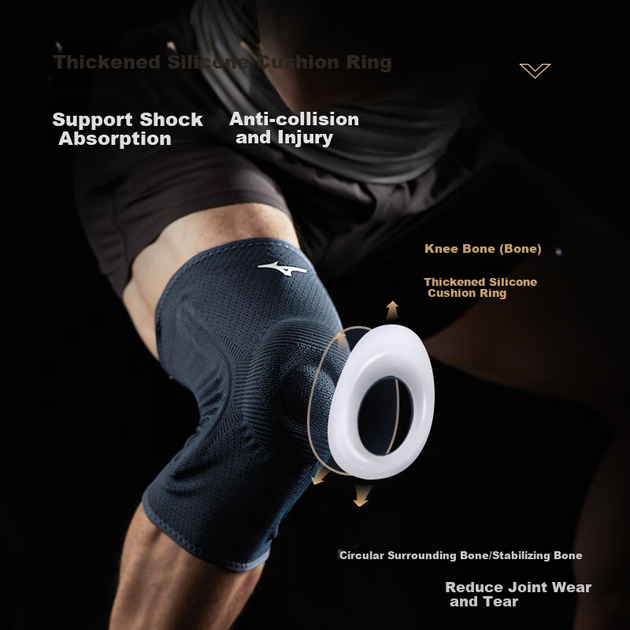 Наколенник MIZUNO Sports для мениска, для бадминтона и баскетбола - Фото 6 Наколенник MIZUNO Sports для мениска, для бадминтона и баскетбола - изображение 6