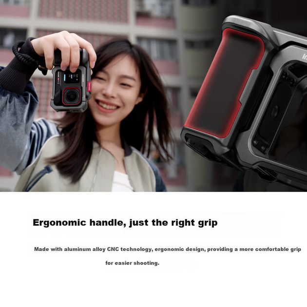 Комплект аксессуаров Yingshi Insta360 рамка и ручка для Ace Pro 2/Ace Pro серый - Фото 6 Комплект аксессуаров Yingshi Insta360 рамка и ручка для Ace Pro 2/Ace Pro серый - изображение 6