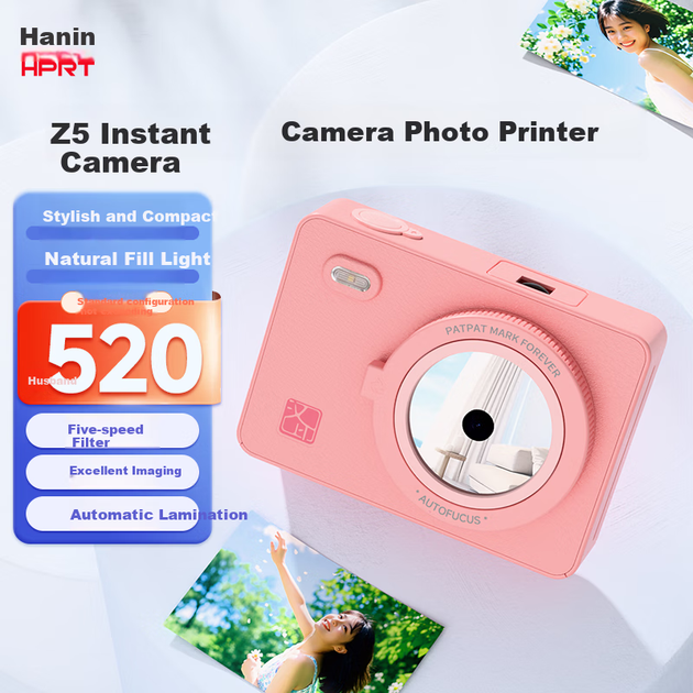 Камера мгновенной печати HPRT Z5 Pink - изображение 2
