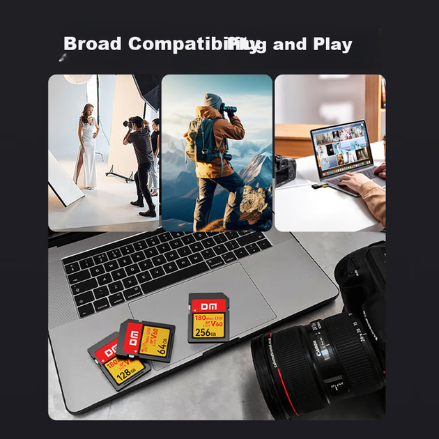 Карта памяти DM SDXC 64GB UHS-I U3 V60 (SD-V60) - Фото 7 Карта памяти DM SDXC 64GB UHS-I U3 V60 (SD-V60) - изображение 7