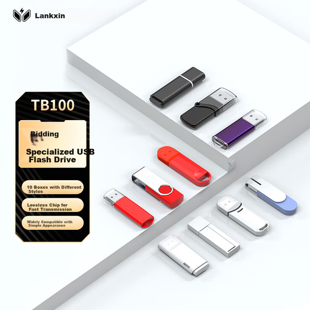 Флеш-накопитель Lankxin 512 МБ USB 2.0, TB100 Professional Bid USB Drive, для корпоративных и крупных предприятий, с малой емкостью, для неразрушающего контроля качества, 10 штук в коробке. - изображение 5