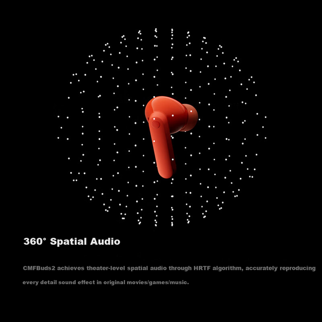 Навушники Nothing CMF Buds 2 TWS ANC Wireless Orange - Фото 5 Навушники Nothing CMF Buds 2 TWS ANC Wireless Orange - зображення 5