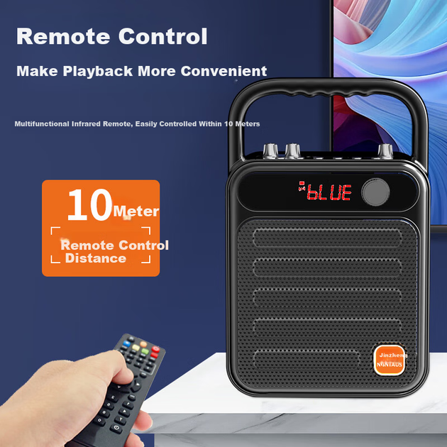 Беспроводная Bluetooth-колонка Jinzheng S59, портативная, для уличных танцев, мини-колонка, домашний музыкальный плеер, карта памяти U-диска, высокая громкость, глубокие басы, сабвуфер, колонка для оплаты через WeChat. - изображение 5