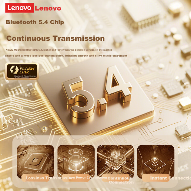 Наушники Lenovo EA166 TWS ANC Moon Rock White - изображение 6